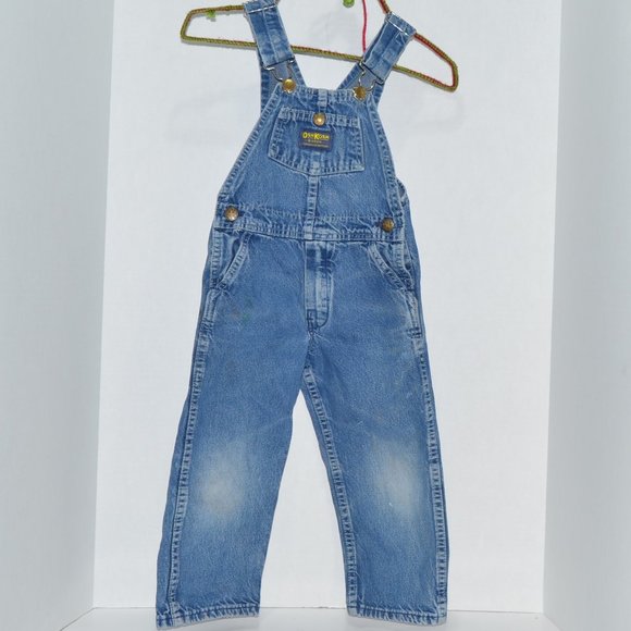 Vintage Oshkosh B'Gosh Denim Vestbak Overalls The Genuine Article with Zipper - Picture 1 of 5